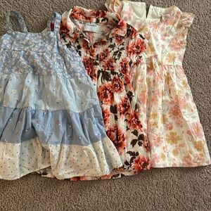 Girls 4 t dresses. 3 dresses. All like new. Worn once.